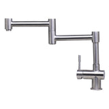 ALFI AB2038-BSS Solid Brushed Stainless Steel Retractable Single Hole Faucet