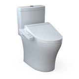 TOTO MW4463074CEMGN#01 Aquia IV Two-Piece Elongated Dual Flush Toilet and WASHLET C2 Bidet Seat, Cotton White