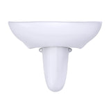 TOTO LHT242G#01 Prominence Oval Wall-Mount Bathroom Sink with Shroud for Single Hole Faucets, Cotton White