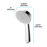 TOTO TBW01019U2#CP Left Series Single Spray 4" Modern Round Handshower, Polished Chrome