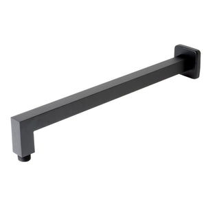 ALFI Brand ABSA16S-BM Black Matte 16" Square Wall Shower Arm