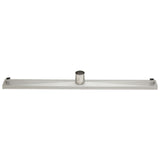 ALFI ABLD32C-BSS 32" Modern Stainless Steel Linear Shower Drain with Groove Holes