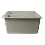 ALFI AB3420UM-B Biscuit 34" Undermount Double Bowl Granite Composite Sink