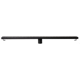 ALFI Brand ABLD36C-BM 36" Black Matte Stainless Steel Linear Shower Drain with Groove Holes