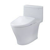 TOTO MW6424726CUFGA#01 WASHLET+ Nexus 1G One-Piece Toilet with Auto Flush S7 Bidet Seat, Cotton White