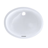 TOTO LT597G#01 Dantesca Oval Undermount Bathroom Sink with CeFiONtect, Cotton White