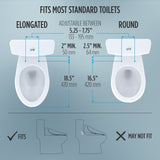 TOTO SW3023#01 WASHLET KC2 Electronic Bidet Toilet Seat with Heated Seat and SoftClose Lid, Round, Cotton White