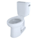 TOTO CST244EFR#01 Entrada Two-Piece Elongated Universal Height Toilet with Right-Hand Trip Lever