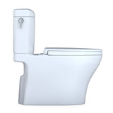 TOTO MS436124CEMFGN#01 Aquia IV Cube Two-Piece Elongated Dual Flush Universal Height Toilet - Cotton White