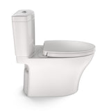 TOTO MS446124CEMFGN#11 Aquia IV Two-Piece Dual Flush Toilet, WASHLET+ Ready, Colonial White