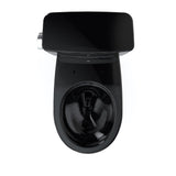 TOTO CST775CEF#51 Drake Two-Piece Round 1.28 GPF Universal Height Tornado Flush Toilet, Ebony Black