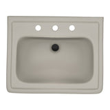 TOTO LPT532.8N#03 Promenade 24" x 19-1/4" Pedestal Bathroom Sink for 8" Center Faucets, Bone Finish