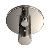 TOTO TBV01407U#PN Round Thermostatic Mixing Valve with Volume Control Shower Trim, Polished Nickel