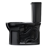 TOTO CST785CEF#51 Drake Transitional Two-Piece Round 1.28 GPF Universal Height Toilet, Ebony Black