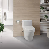 TOTO MS642124CEF#51 Nexus One-Piece 1.28 GPF Toilet with SS124 SoftClose Seat, Washlet+ Ready, Ebony Black