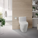 TOTO MS642124CUFG#11 Nexus 1G One-Piece Elongated Universal Height Toilet with SoftClose Seat, Colonial White