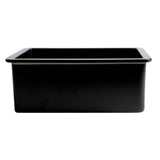 ALFI Brand ABF2718UD-BM Black Matte 27" x 18" Fireclay Undermount/Drop in Fireclay Kitchen Sink