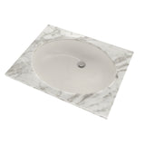 TOTO LT597G#11 Dantesca Oval Undermount Bathroom Sink with CeFiONtect, Colonial White