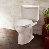 TOTO CST453CEFG#01 Drake II Two-Piece Round 1.28 GPF Toilet in Cotton White