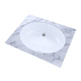 TOTO LT1506G#01 24" Oval Undermount Bathroom Sink in Cotton White