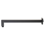 ALFI Brand ABSA16S-BM Black Matte 16" Square Wall Shower Arm