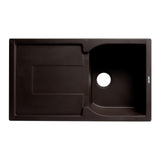 ALFI Brand AB1620DI-C Chocolate 34" Granite Comp Kitchen Sink with Drainboard