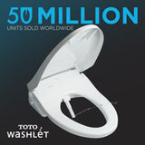 TOTO SW4049AT60#01 SX WASHLET+ Ready Electronic Bidet Toilet Seat with Auto Flush in Cotton White