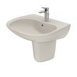 TOTO LHT242G#12 Prominence Oval Wall-Mount Bathroom Sink with Shroud for Single Hole Faucets, Sedona Beige