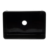 ALFI AB3020SB-BG 30 inch Black Reversible Single Fireclay Farmhouse Kitchen Sink