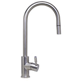 ALFI AB2028-BSS Solid Brushed Stainless Steel Single Hole Pull Down Faucet