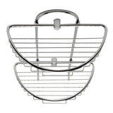 ALFI AB9534 Polished Chrome Wall Mounted Double Basket Shower Shelf Accessory