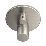 TOTO TBV01407U#BN Round Thermostatic Mixing Valve with Volume Control Shower Trim, Brushed Nickel