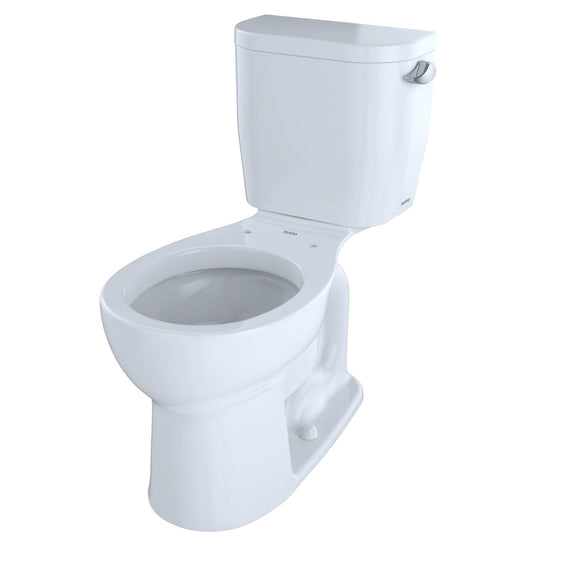 TOTO CST243EFR#01 Entrada 2-Piece Round 1.28 GPF Toilet, Cotton White