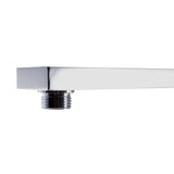 ALFI Brand AB12GSW-PC Polished Chrome 12" Square Raised Wall Mounted Shower Arm