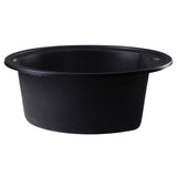 ALFI AB2020DI-BLA Black 20" Drop-In Round Granite Composite Kitchen Prep Sink