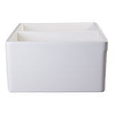 ALFI AB539-B Biscuit 32" Lip Apron Double Bowl Fireclay Farmhouse Sink