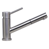 ALFI AB2025-BSS Solid Brushed Stainless Steel Pull Out Single Hole Faucet