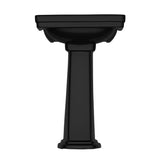 TOTO LPT532N#51 Promenade 24" x 19-1/4" Pedestal Bathroom Sink for Single Hole Faucets, Ebony