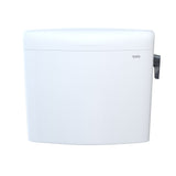 TOTO ST436EMNR#01 Aquia IV Cube Dual Flush Toilet Tank Only with Right Hand Trip Lever, Cotton White