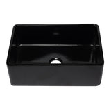 ALFI AB3020SB-BG 30 inch Black Reversible Single Fireclay Farmhouse Kitchen Sink