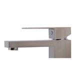 ALFI Brand AB1229-BN Brushed Nickel Square Single Lever Bathroom Faucet