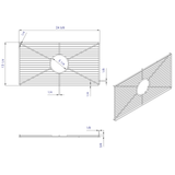 ALFI ABGR3018 Stainless Steel Kitchen Sink Grid for AB3018SB, AB3018ARCH, AB3018UM