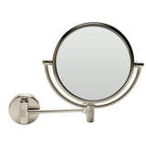 ALFI Brand ABM8WR-BN 8" Round Wall Mounted 5x Magnify Cosmetic Mirror