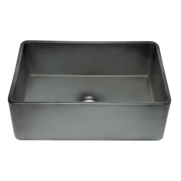 ALFI ABCO3020SB Concrete Color 30" Reversible Fireclay Farmhouse Kitchen Sink