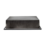 ALFI Brand 16" x 16" Black Matte Stainless Steel Square Single Shelf Bath Shower Niche