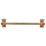 ALFI Brand AB5505 24" Double Rack Wooden Towel Bar Bathroom Accessory