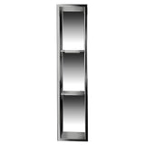 ALFI ABN0836-PSS 8 x 36 Polished Stainless Steel Vertical Triple Shelf Bath Shower Niche