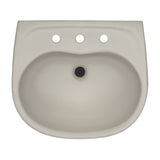 TOTO LHT241.8G#03 Supreme Oval Wall-Mount Bathroom Sink with Shroud for 8" Center Faucets, Bone