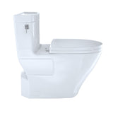 TOTO MS626124CEFG#01 Aimes WASHLET+ One-Piece Elongated 1.28 GPF Skirted Toilet, Cotton White