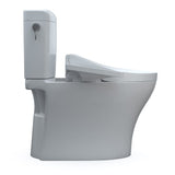 TOTO MW4363074CEMFGN#01 Aquia IV Cube Two-Piece Elongated Dual Flush Toilet with C2 Bidet Seat